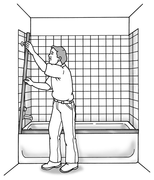 Figure 7-4: Installing the wall jambs.